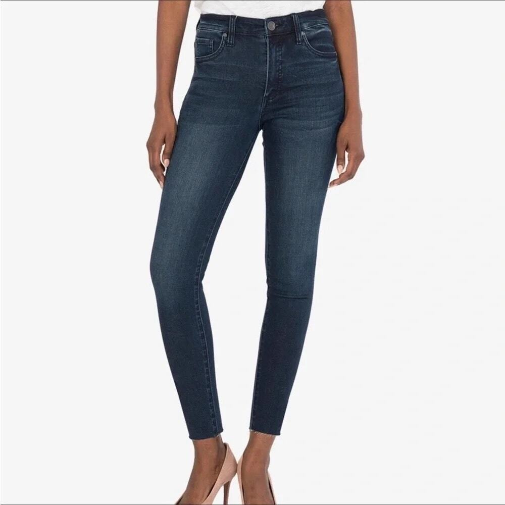 Kut From The Kloth Connie Fab Ab High Rise Ankle Skinny Jeans Dark Wash Size 4